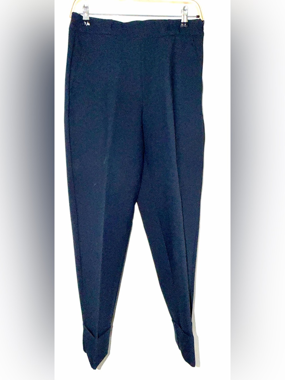 Zara Women Navy Cropped Pants - Classic Tailored